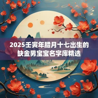 2025壬寅年腊月十七出生的缺金男宝宝名字库精选