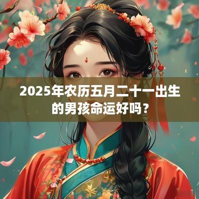 2025年农历五月二十一出生的男孩命运好吗？