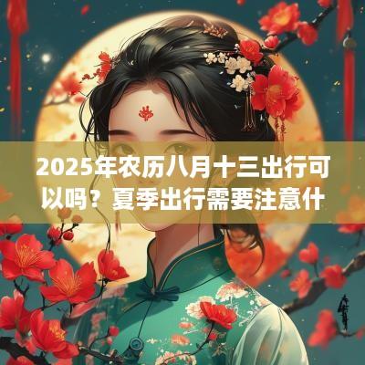2025年农历八月十三出行可以吗？夏季出行需要注意什么？