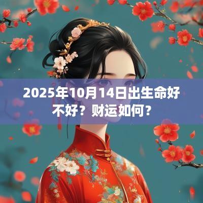 2025年10月14日出生命好不好？财运如何？