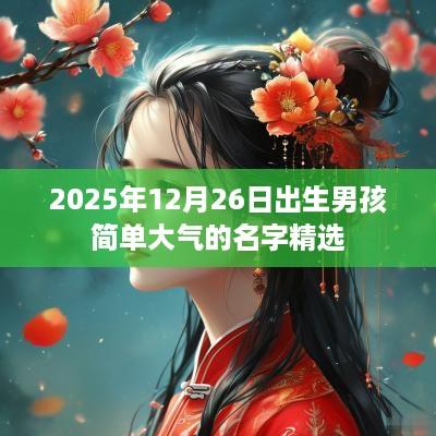 2025年12月26日出生男孩简单大气的名字精选