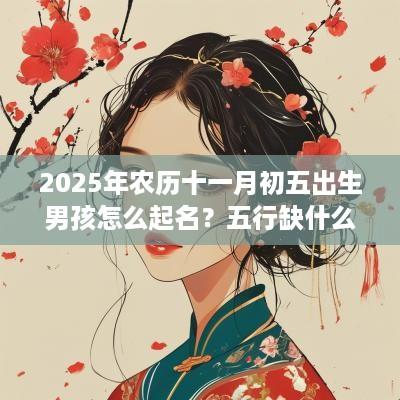 2025年农历十一月初五出生男孩怎么起名?五行缺什么? 2025年农历十一月初五出生男孩怎么起名?五行缺什么?