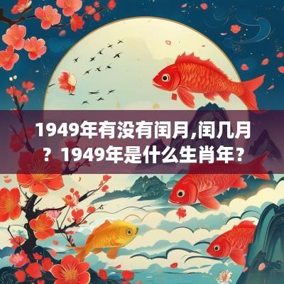 1949年有没有闰月,闰几月？1949年是什么生肖年？
