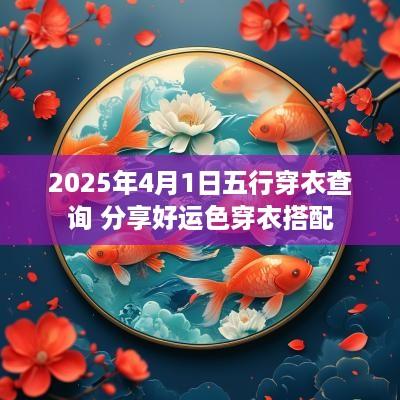 2025年4月1日五行穿衣查询 分享好运色穿衣搭配
