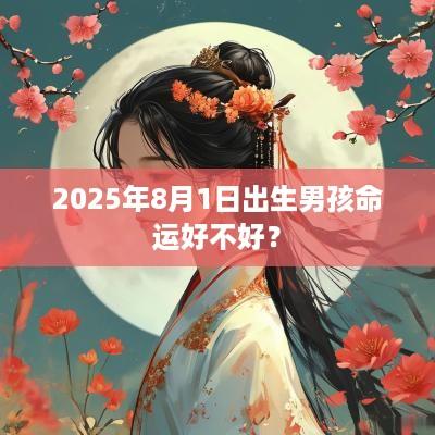 2025年8月1日出生男孩命运好不好？