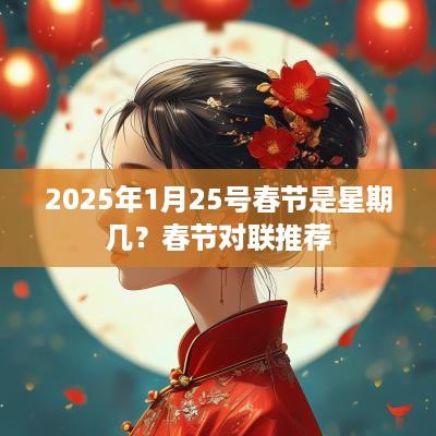 2025年1月25号春节是星期几？春节对联推荐