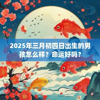 2025年三月初四日出生的男孩怎么样？命运好吗？