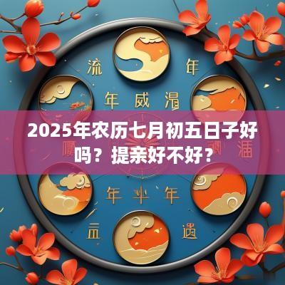 2026年农历七月初五日子好吗？提亲好不好？