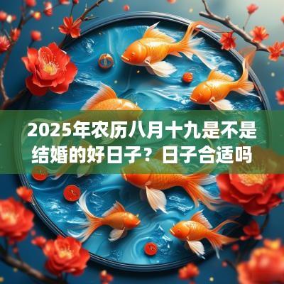 2025年农历八月十九是不是结婚的好日子？日子合适吗？