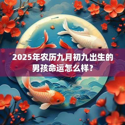 2025年农历九月初九出生的男孩命运怎么样？