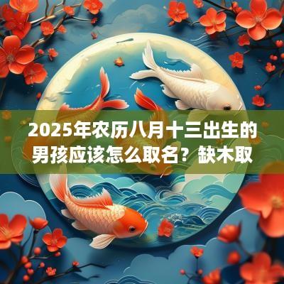 2025年农历八月十三出生的男孩应该怎么取名？缺木取名注意事项