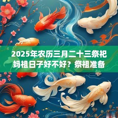 2025年农历三月二十三祭祀妈祖日子好不好？祭祖准备什么？