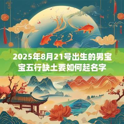 2025年8月21号出生的男宝宝五行缺土要如何起名字