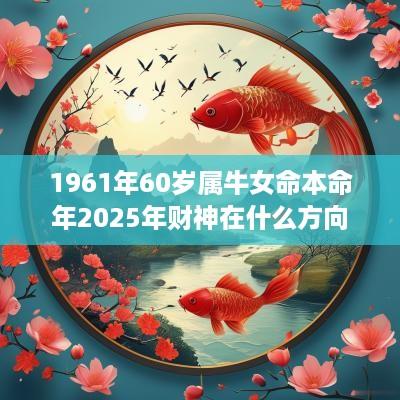 1961年60岁属牛女命本命年2025年财神在什么方向