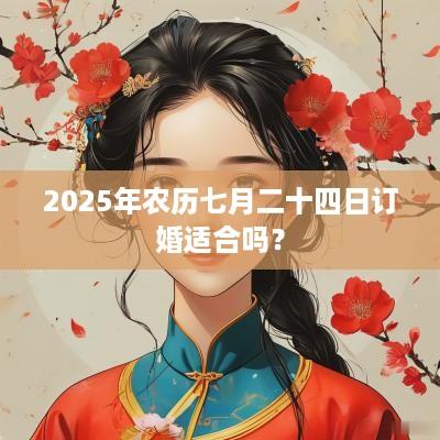 2025年农历七月二十四日订婚适合吗？