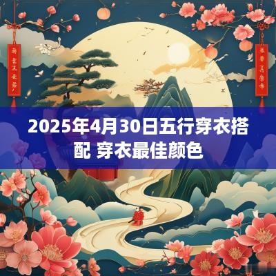2025年4月30日五行穿衣搭配 穿衣最佳颜色