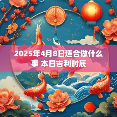 2025年4月8日适合做什么事 本日吉利时辰