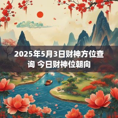 2025年5月3日财神方位查询 今日财神位朝向