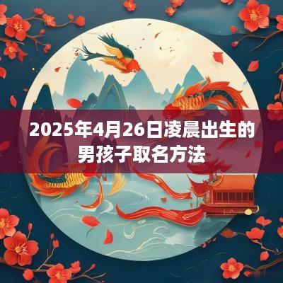 2025年4月26日凌晨出生的男孩子取名方法