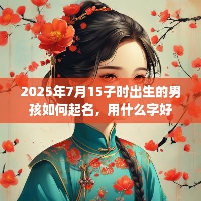 2025年7月15子时出生的男孩如何起名，用什么字好