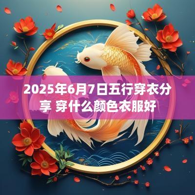 2025年6月7日五行穿衣分享 穿什么颜色衣服好