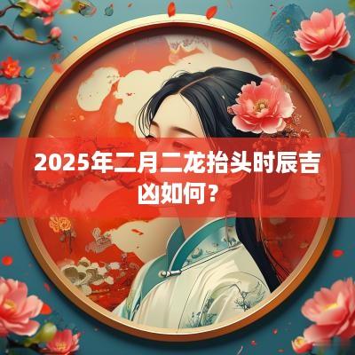 2025年二月二龙抬头时辰吉凶如何？