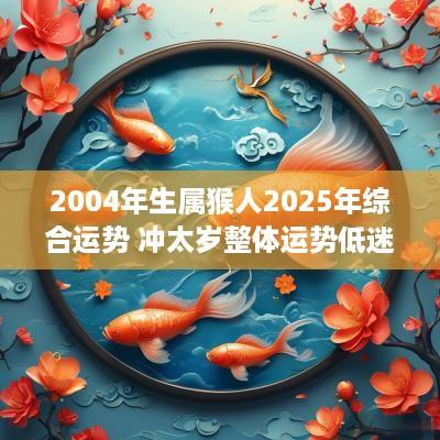 2004年生属猴人2025年综合运势 冲太岁整体运势低迷