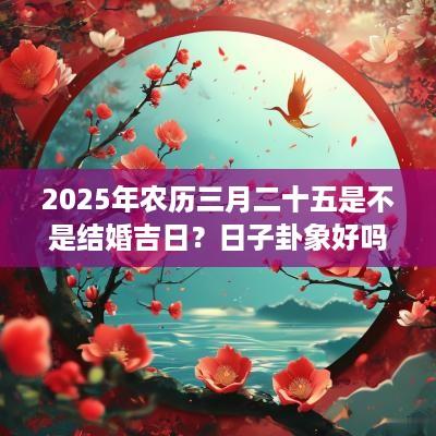 2025年农历三月二十五是不是结婚吉日？日子卦象好吗？