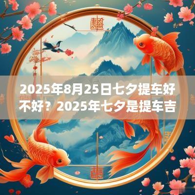2025年8月25日七夕提车好不好？2025年七夕是提车吉日吗？