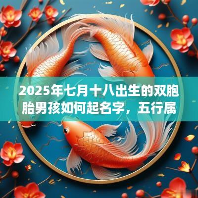 2025年七月十八出生的双胞胎男孩如何起名字，五行属什么
