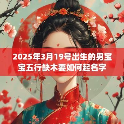 2025年3月19号出生的男宝宝五行缺木要如何起名字