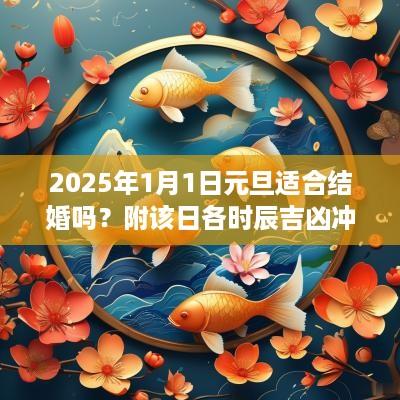 2025年1月1日元旦适合结婚吗？附该日各时辰吉凶冲煞