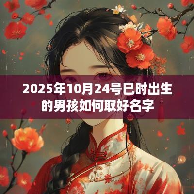 2025年10月24号巳时出生的男孩如何取好名字