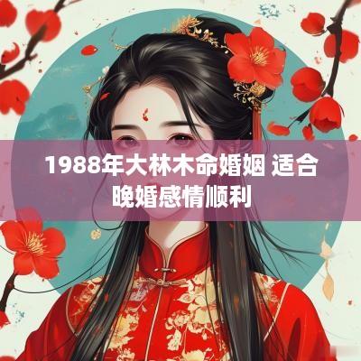 1988年大林木命婚姻 适合晚婚感情顺利