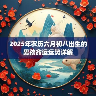 2025年农历六月初八出生的男孩命运运势详解