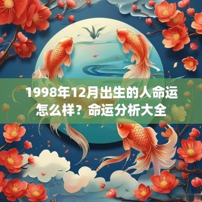 1998年12月出生的人命运怎么样？命运分析大全