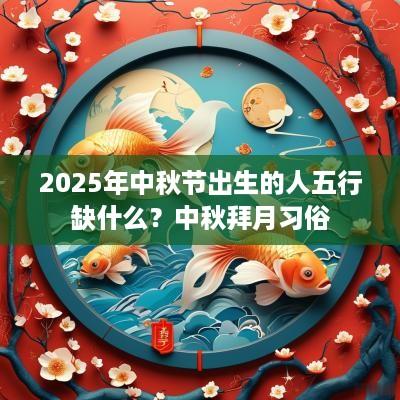 2025年中秋节出生的人五行缺什么？中秋拜月习俗