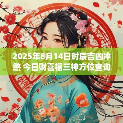 2025年8月14日时辰吉凶冲煞 今日财喜福三神方位查询