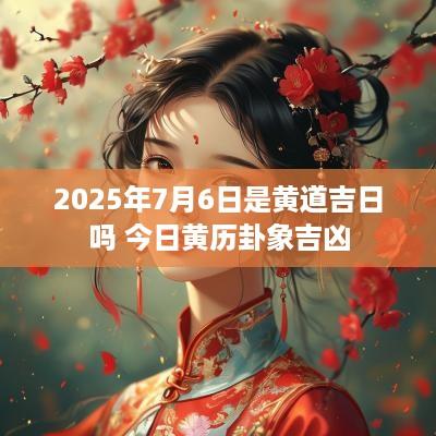 2025年7月6日是黄道吉日吗 今日黄历卦象吉凶