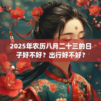 2025年农历八月二十三的日子好不好？出行好不好？