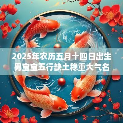 2025年农历五月十四日出生男宝宝五行缺土稳重大气名字推荐
