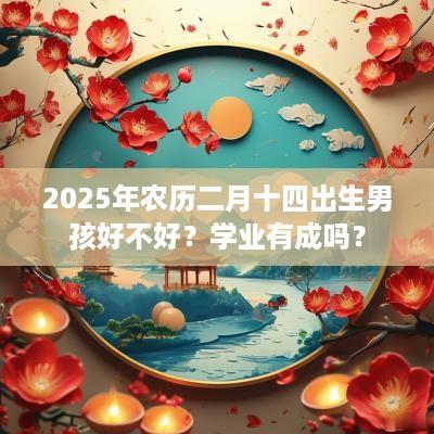 2025年农历二月十四出生男孩好不好？学业有成吗？