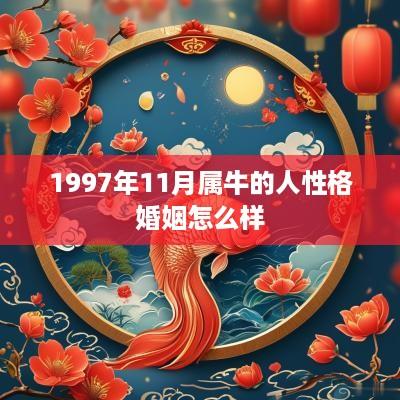 1997年11月属牛的人性格婚姻怎么样