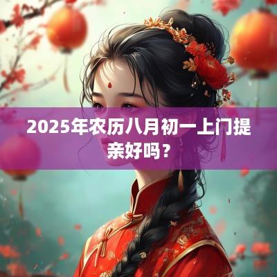2025年农历八月初一上门提亲好吗？
