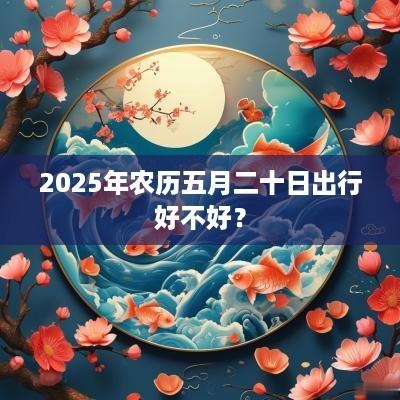 2025年农历五月二十日出行好不好？