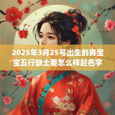 2025年3月25号出生的男宝宝五行缺土要怎么样起名字