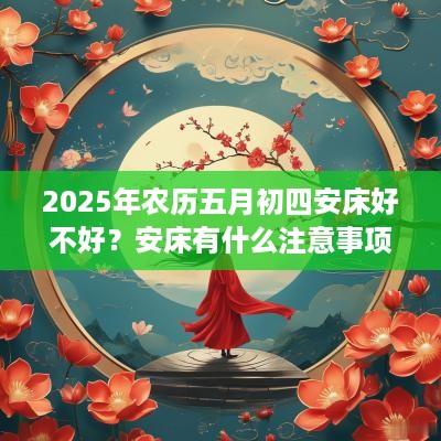 2025年农历五月初四安床好不好？安床有什么注意事项？