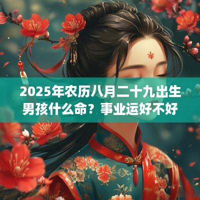 2025年农历八月二十九出生男孩什么命？事业运好不好？
