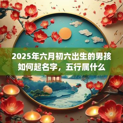 2025年六月初六出生的男孩如何起名字，五行属什么