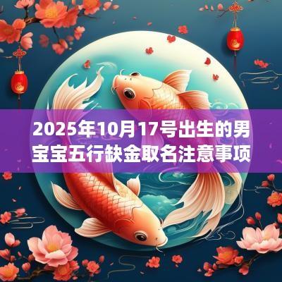 2025年10月17号出生的男宝宝五行缺金取名注意事项